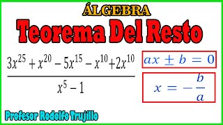 TEOREMA DEL RESTO  Ejercicios Resueltos [upl. by Shields]