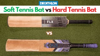 Best Soft Tennis Cricket Bat vs Best Hard Tennis Cricket Bat in Decathlon  Which Is Better [upl. by Truman]