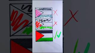 رسمت أعلام الدول العربية كلها💪😁 رسم علم السعودية 🇸🇦 رسم palestine makeuptutorial السعودية art [upl. by Nahtanaoj]