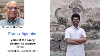 Pranav Agumbe India Voice of the Young Electronics Engineer Vidped 651 October 2024 [upl. by Llerred892]