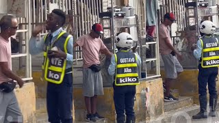 El guarda nivel carro mal parqueado en ciclovía en Cali 🙏🏾💪👮‍♀️viral [upl. by Naujit601]