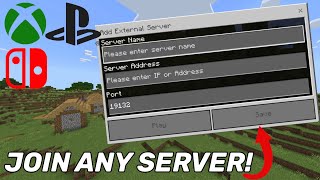 How to Join Any Server on Minecraft PS4XBOXPS5 [upl. by Macleod]