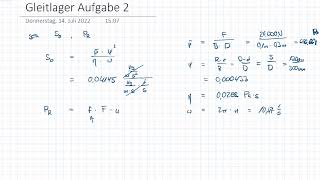 MG 3 Gleitlager Aufgabe 2 [upl. by Illona]