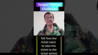 How fast can you say tongue twister 581 Tell Tom the ticket taker [upl. by Atsirt]