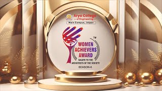 Women Achievers Award 2024  Season 6 by Arya Group of Colleges Arya Main Campus [upl. by Felice631]