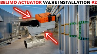 HVAC Belimo Actuator Valve InstallationReplacement 2 For a 4 Pipe Fan Coil Unit ARB24SR  B240 [upl. by Zoller]