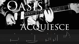 Oasis  Acquiesce Live at Knebworth Intro Guitar Tabs [upl. by Egrog]