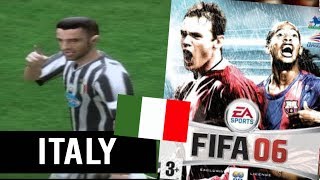 Fifa 06 Best team in Italy ps2 gameplay [upl. by Gayn]