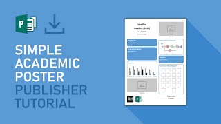 Simple Engineering Academic Poster  Microsoft Publisher Tutorial FREE DOWNLOAD [upl. by Chow]