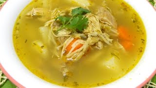 Sopa de Pollo Boricua Puerto Rican Chicken Soup [upl. by Nicolette]