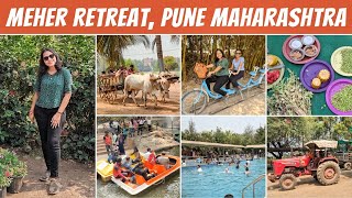 Meher Retreat Pune Maharashtra  Complete Resort Tour amp Info  Hurda Party  Best Resort Near Pune [upl. by Ennair275]