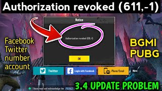 Authorization revoked 6111 Pubg BGMI authorization revoked 611 problem Fix New update ll [upl. by Lledualc852]