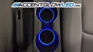 Hyundai Elantra LED Cup Holder Light DIY Install Kit 20112015 [upl. by Ym]