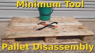 EPAL pallet disassembly using minimum tools [upl. by Garneau]