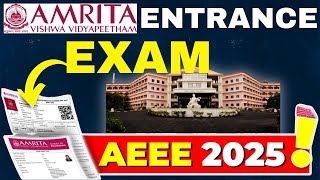 AEEE 2025 Exam Details📚 Amrita University Registration Started Eligibility Pattern Syllabus [upl. by Absa]