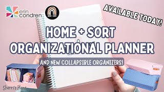 New Home  Sort x Erin Condren Organizational Planner  And a look at the collapsible organizers [upl. by Weissberg]