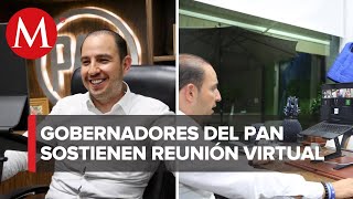 Marko Cortés se reúne de forma virtual con gobernadores del PAN [upl. by Lanna]