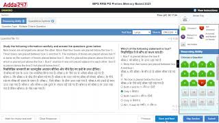 Adda 247  Ibps Rrb Po Live Memory Based Test 2024  rrbpo2024 adda247 [upl. by Nhoj]