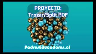 PROYECTO TROZARSPLIT PDF EN LECCIONES DEL LIBRO [upl. by Keary319]