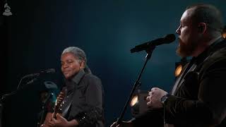 Watch LUKE COMBS amp TRACY CHAPMAN Perform quotFAST CARquot at the 2024 GRAMMYs [upl. by Oinolopa]