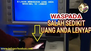 CARA SETOR TUNAI ATAU MENABUNG DI ATM BRI [upl. by Schenck571]