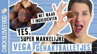 VEGETARISCHE GEHAKTBALLETJES  CHICKSLOVEFOOD [upl. by Amie]