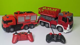 RC Fire Truck Vs RC Fire Fighting Car Unboxing and Testing [upl. by Ettevroc]