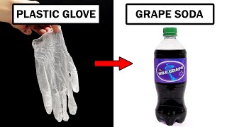 Turning plastic gloves into grape soda [upl. by Sudderth87]