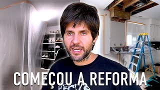 COMEÇOU A REFORMA NA COZINHA E NO CLOSET [upl. by Hildy134]