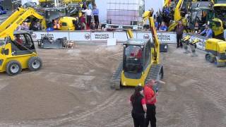 Wacker Neuson demos new SW 28 skid steer ST 35 CTL [upl. by Vocaay]