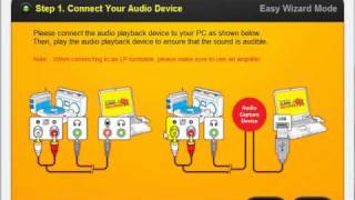 How to use Honestech Audio Recorder 20 Deluxe  Easy Mode [upl. by Eastman]