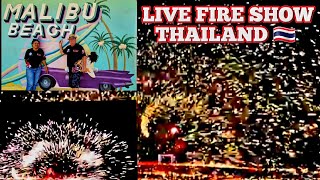 Best beach bar in Thailand Malibu Beach Bar Chao Lao Beach fireshow seafood beachbar [upl. by Belia]