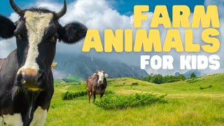 Farm Animals for Kids  Learn all about these fun animals [upl. by Iaoh]