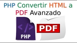 PHP Convertir HTML a PDF 📄 Avanzado [upl. by Lorri]