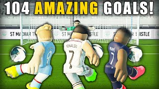 104 AMAZING GOALS in 1 Video  Real Futbol 24 [upl. by Alake483]