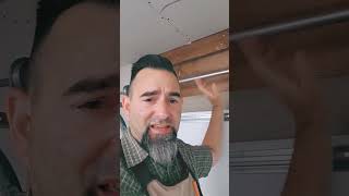 Insulate above garage door insulation diy construction [upl. by Akimrej228]