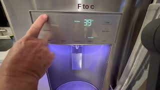 How to Refrigerator GE french doors change Fahrenheit to Celsius GFE28GYNDFS [upl. by Enellij]