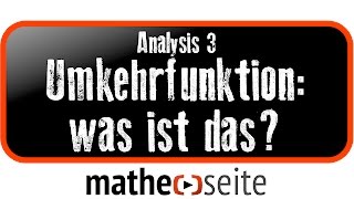 Was ist eine Umkehrfunktion und wie rechnet man damit  A28 [upl. by Cyrillus445]