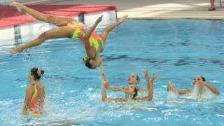 Synchronised Swimming Combination Free Gold  Singapore [upl. by Nylsirhc]