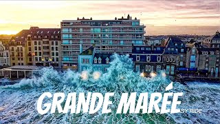 Drone in storm  Ciara  SaintMalo in France [upl. by Victorine]