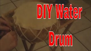 How to Make a Native American Ocean Water Drum w Stone Age Music  DIY Instrument Sounds of Waves [upl. by Etnuahs609]