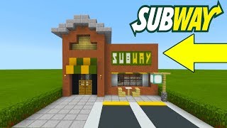 Minecraft Tutorial How To Make A Subway Restaurant quot2019 City Tutorialquot [upl. by Alysa]