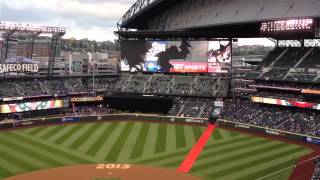 Safeco Field Unveiling New Scoreboard [upl. by Elfreda]