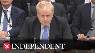 Complete nonsense Moment Boris Johnson loses his cool in combative Partygate hearing [upl. by Ettenwad]