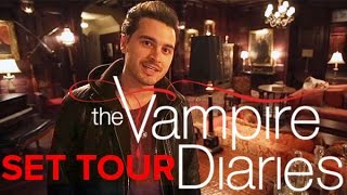 The Vampire Diaries Take a tour of the set Damons bedroom included [upl. by Edouard]