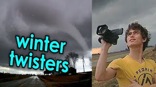 chasing a rare January tornado outbreak 4K [upl. by Bathelda]