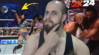 NOVAS MECÂNICAS E DECEPÇÃO Novidades do WWE 2K24 [upl. by Chloris]