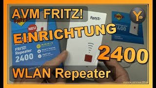 Einrichtung amp Konfiguration AVM FRITZ WLAN Repeater 2400 [upl. by Ken]