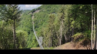 Dossena inaugurati ponte tibetano e parco speleologico delle miniere [upl. by Alial]