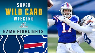 Colts vs Bills Super Wild Card Weekend Highlights  NFL 2020 Playoffs [upl. by Ycinuq]